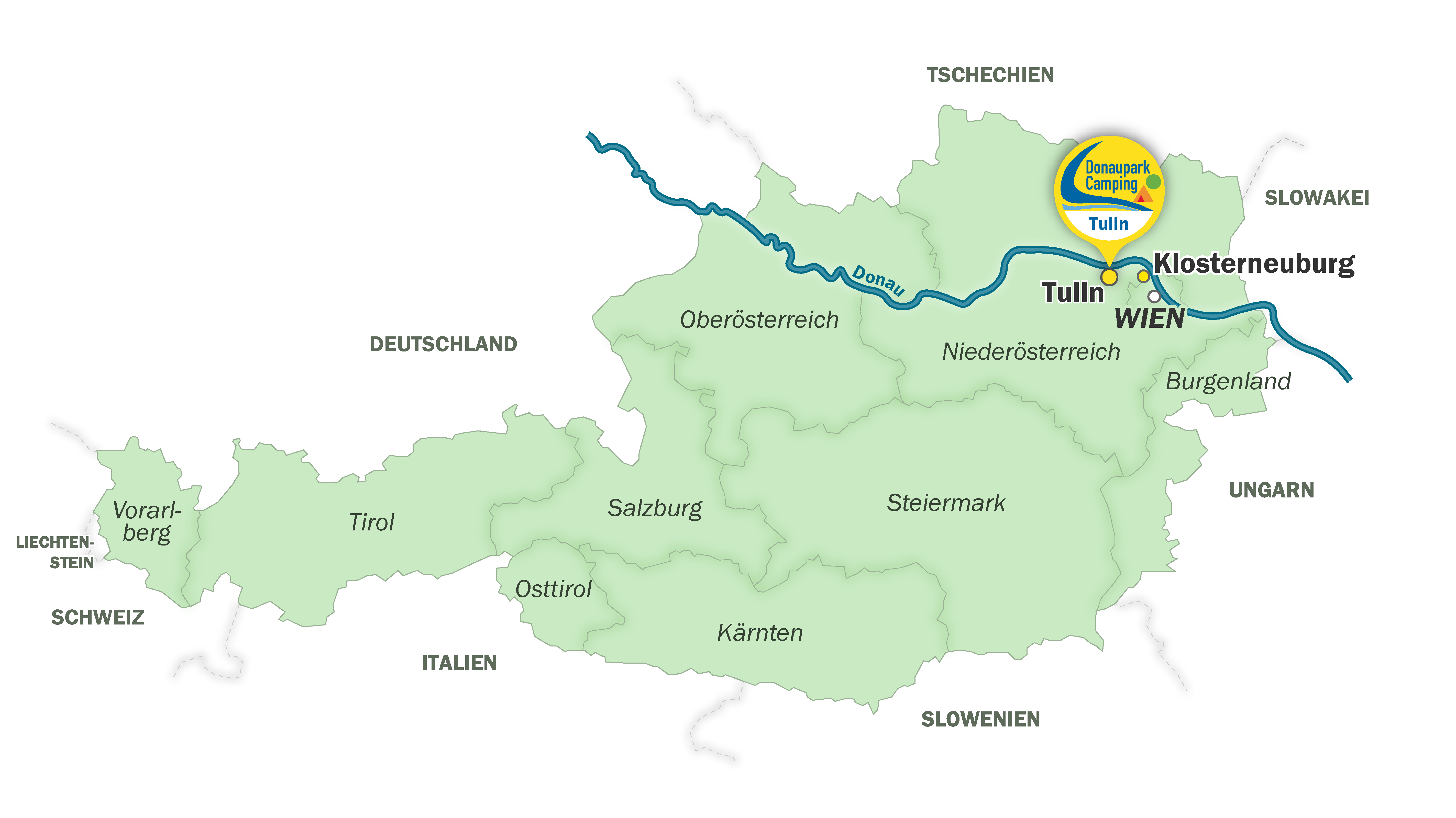 Campingurlaub an der Donau bei Wien mit Stellpltzen & Mobilheimen | Donau  Camping Tulln